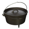 Three legs camping Cast Iron Dutch Oven camping cookware